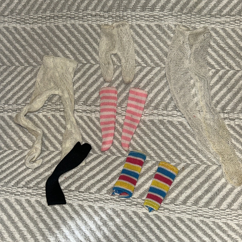 Vintage Barbie Socks, Tights, Leggings Lot 70s-80s E4